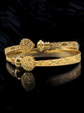 Women 2 Pcs Bangals Gold Plated Italian BG-020