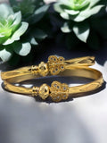 Women 2 Pcs Bangals Gold Plated Italian BG-020