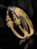 Women 2 Pcs Bangals Gold Plated Italian BG-020