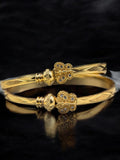 Women 2 Pcs Bangals Gold Plated Italian BG-020