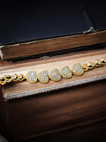 1 Pcs Gold Plated Zircon Braclet