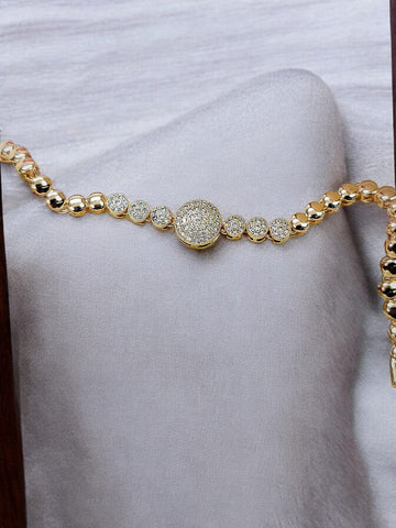 1 Pcs Gold Plated Zircon Braclet