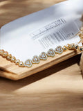 1 Pcs Gold Plated Zircon Braclet BR-001